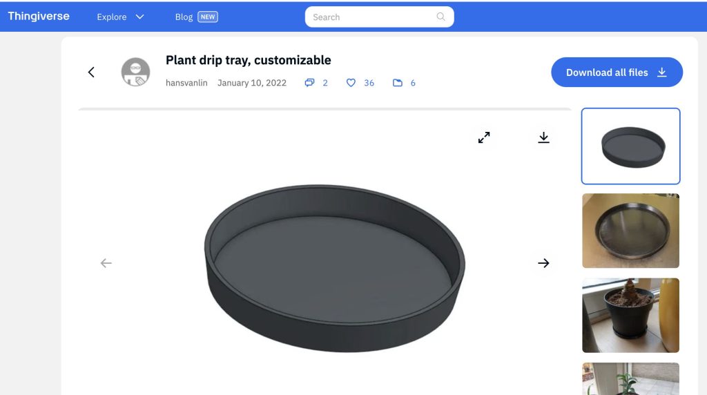 シンプルなおすすめのデザインの水受け皿